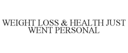 WEIGHT LOSS & HEALTH JUST WENT PERSONAL trademark