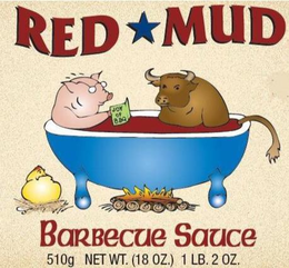 RED MUD BARBECUE SAUCE 510G NET WT. (18OZ.) 1 LB. 2 OZ. trademark