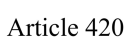 ARTICLE 420 trademark