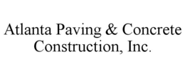 ATLANTA PAVING & CONCRETE CONSTRUCTION, INC. trademark