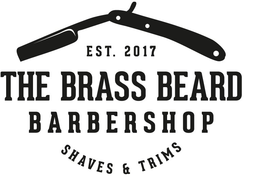 EST. 2017 THE BRASS BEARD BARBERSHOP SHAVES & TRIMS trademark