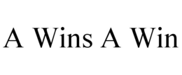 A WINS A WIN trademark