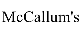 MCCALLUM'S trademark