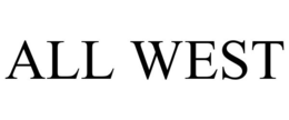 ALL WEST trademark