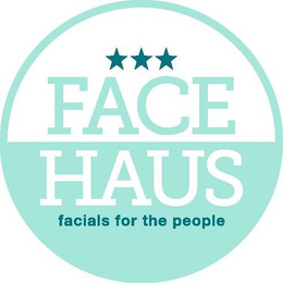 FACE HAUS FACIALS FOR THE PEOPLE trademark