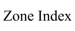 ZONE INDEX trademark