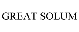 GREAT SOLUM trademark