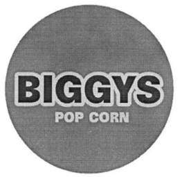 BIGGYS POP CORN trademark