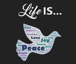 LIFE IS ... SUCCE$$ UNIQUE HAPPINE$$ LOVE PEACE BEAUTIFUL LOVE SPIRITUAL JEALOU$Y FAITH JOY BELIEVING ENERGY BIRTH DEATH TRU$TING THANKFUL trademark
