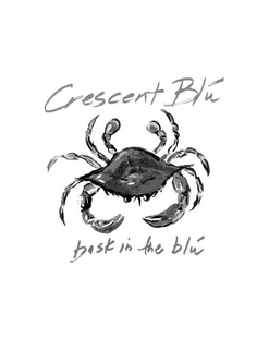 CRESCENT BLÚ BASK IN THE BLÚ trademark