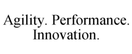 AGILITY. PERFORMANCE. INNOVATION. trademark