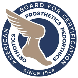 AMERICAN BOARD FOR CERTIFICATION ORTHOTICS PROSTHETICS PEDORTHICS SINCE 1948 trademark