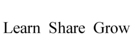 LEARN SHARE GROW trademark