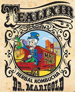 TEALIXIR DR. MARIGOLD HERBAL KOMBUCHA MAGIC TONIC trademark