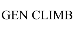 GEN CLIMB trademark