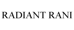 RADIANT RANI trademark
