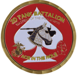 2D TANK BATTALION MASTERS OF THE IRON HORSE ACE IN THE HOLE trademark