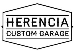 HERENCIA CUSTOM GARAGE trademark