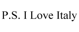 P.S. I LOVE ITALY trademark