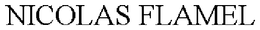 NICOLAS FLAMEL trademark