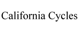 CALIFORNIA CYCLES trademark