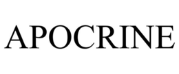 APOCRINE trademark