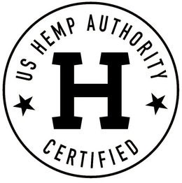 US HEMP AUTHORITY H CERTIFIED trademark