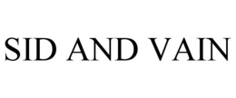 SID AND VAIN trademark