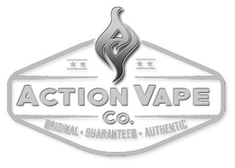 ACTION VAPE CO. ORIGINAL · GUARANTEED ·AUTHENTIC trademark