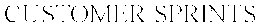 CUSTOMER SPRINTS trademark