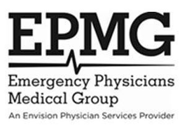 EPMG EMERGENCY PHYSICIANS MEDICAL GROUPAN ENVISION PHYSICIAN SERVICES PROVIDER trademark