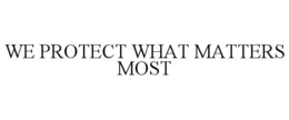 WE PROTECT WHAT MATTERS MOST trademark