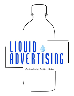 LIQUID ADVERTISING CUSTOM LABEL BOTTLED WATER trademark