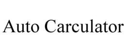 AUTO CARCULATOR trademark