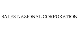 SALES NAZIONAL CORPORATION trademark