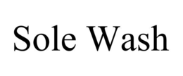 SOLE WASH trademark