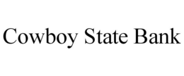 COWBOY STATE BANK trademark