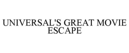 UNIVERSAL'S GREAT MOVIE ESCAPE trademark