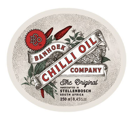 BANHOEK CHILLI OIL COMPANY BCO CO THE ORIGINAL HANDCRAFTED IN STELLENBOSCH SOUTH AFRICA 250 ML trademark