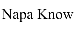 NAPA KNOW trademark