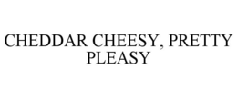 CHEDDAR CHEESY, PRETTY PLEASY trademark
