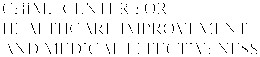 CHIME CENTER FOR HEALTHCARE IMPROVEMENT AND MEDICAL EFFECTIVENESS trademark