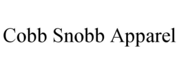 COBB SNOBB APPAREL trademark