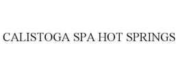 CALISTOGA SPA HOT SPRINGS trademark