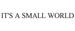 IT'S A SMALL WORLD trademark