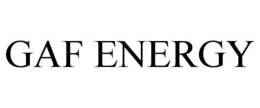 GAF ENERGY trademark