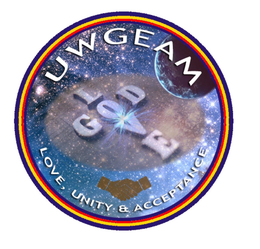 UWGEAM LOVE GOD LOVE, UNITY & ACCEPTANCE trademark
