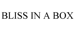 BLISS IN A BOX trademark