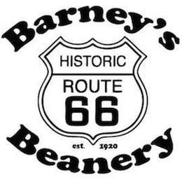BARNEY'S BEANERY EST. 1920 HISTORIC ROUTE 66 trademark
