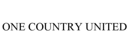 ONE COUNTRY UNITED trademark